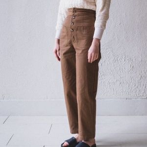 Caron Callahan Emily Pants Tobacco Canvas Size S